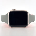 Slim Silicone Sport Band (For Apple Watch) Light Grey & Orange