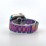 Slim Stainless Steel Band (For Apple Watch) Rainbow Oil Slick