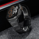 Capsule Link Magnetic Titanium Band (For Apple Watch) – Black