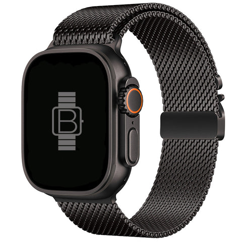 Ultimate Milanese Loop Band (For Apple Watch Standard & Ultra) Black