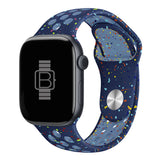 Silicone Nike Style Sport Band (For Apple Watch) Blue Ribbon