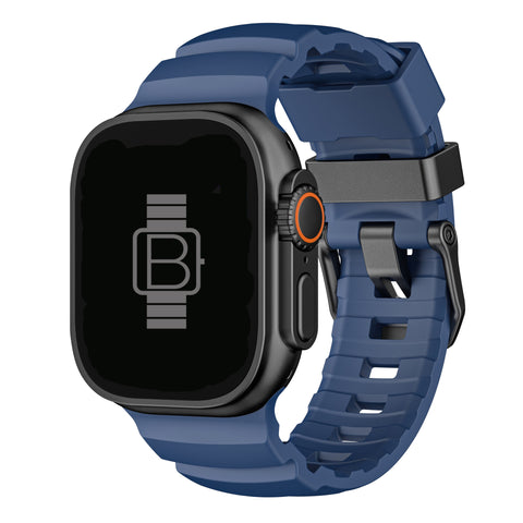 Rugged Silicone Band (For Apple Watch Ultra) Blue