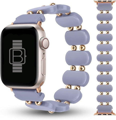 Resin Stretch Bracelet (For Apple Watch) Blue