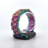 Slim Stainless Steel Band (For Apple Watch) Rainbow Oil Slick