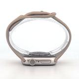 Slim Silicone Sport Band (For Apple Watch) Milk Tea & Rock White