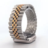 Jubilee Stainless Steel Band (For Apple Watch) Silver & Rose Gold