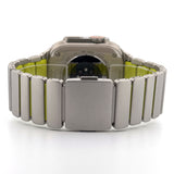 Hybrid Magnetic Titanium & Silicone Fusion Band (For Apple Watch) - Titanium & Green