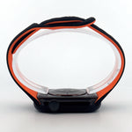 Slim Silicone Sport Band (For Apple Watch) Black & Orange