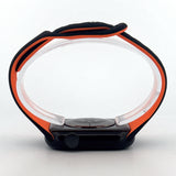 Slim Silicone Sport Band (For Apple Watch) Black & Orange