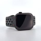 Silicone Nike Style Sport Band (For Apple Watch) Midnight Black