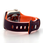Slim Silicone Sport Band (For Apple Watch) Berry Purple & Orange