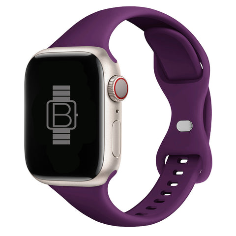 Slim Silicone Sport Band (For Apple Watch) Dark Purple
