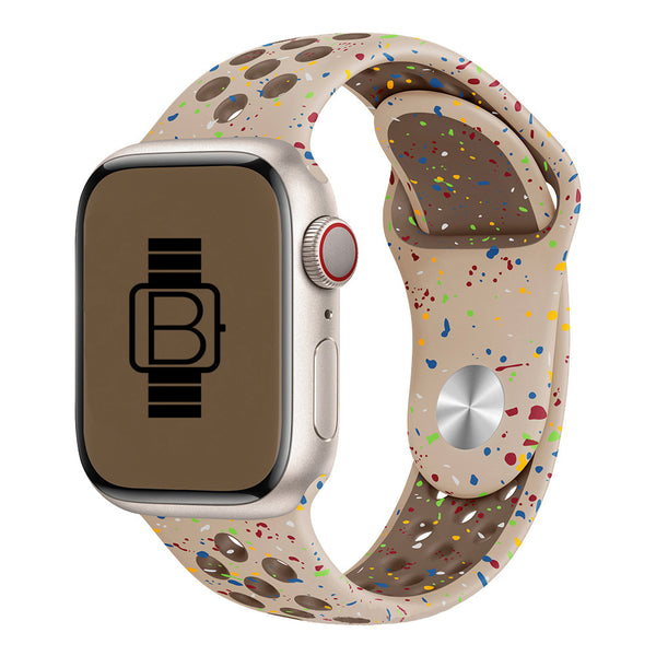 Desert Stone Silicone Nike Style Sport Band for Apple Watch S M and M L Sizes Available Bakers Bands Limited