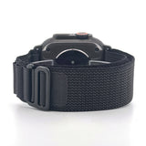 Alpine Loop Band (High Quality For Black Apple Watch Ultra) Dark Black