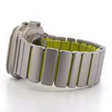 Hybrid Magnetic Titanium & Silicone Fusion Band (For Apple Watch) - Titanium & Green