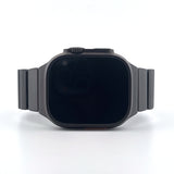 Hybrid Magnetic Titanium & Silicone Fusion Band (For Apple Watch) - Black Titanium & Black