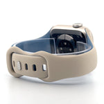 Slim Silicone Sport Band (For Apple Watch) Antique White & Mist Blue