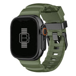 Rugged Silicone Band (For Apple Watch Ultra) Army Green