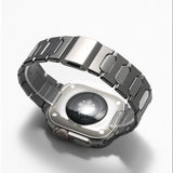 Capsule Link Magnetic Titanium Band (For Apple Watch) – Grey