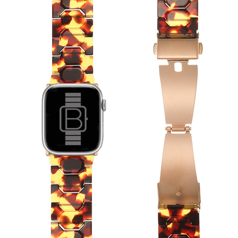 Resin Linked Bracelet (For Apple Watch) Hawksbill Sea Turtle