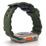 Rugged Silicone Band (For Apple Watch Ultra) Army Green