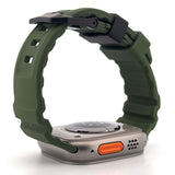 Rugged Silicone Band (For Apple Watch Ultra) Army Green