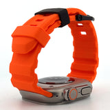 Rugged Silicone Band (For Apple Watch Ultra) Orange