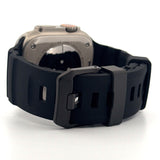 Rugged Silicone Band (For Apple Watch Ultra) Charcoal Black