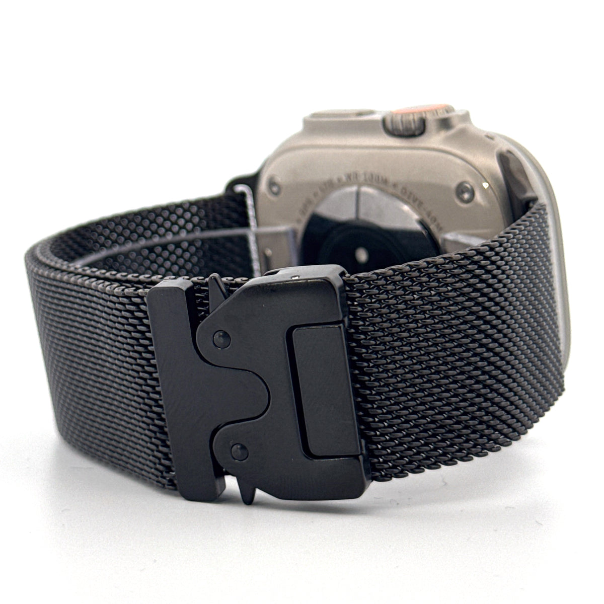 Black Milanese Loop Strap for Apple Watch | Secure Magnetic Closure ...