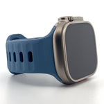Explorer Style Silicone Band (High Quality For Apple Watch) Linen Blue