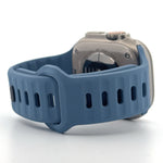 Explorer Style Silicone Band (High Quality For Apple Watch) Linen Blue