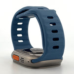Explorer Style Silicone Band (High Quality For Apple Watch) Linen Blue