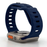 Explorer Style Silicone Band (High Quality For Apple Watch) Midnight Blue