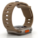Explorer Style Silicone Band (High Quality For Apple Watch) Walnut