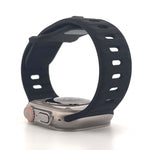 Explorer Style Silicone Band (High Quality For Apple Watch) Black
