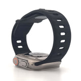 Explorer Style Silicone Band (High Quality For Apple Watch) Black