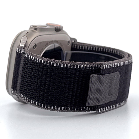 Trail Loop Nylon Band (For Apple Watch) Black / Charcoal