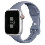 Slim Silicone Sport Band (For Apple Watch) Lavender Grey