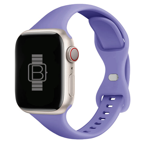 Slim Silicone Sport Band (For Apple Watch) Lavender