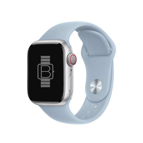 Silicone Sport Band (For Apple Watch) Light Blue