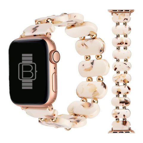 Resin Stretch Bracelet (For Apple Watch) Nougat