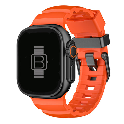 Rugged Silicone Band (For Apple Watch Ultra) Orange