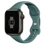 Slim Silicone Sport Band (For Apple Watch) Pine Green