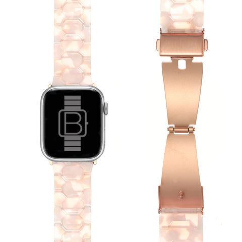 Resin Linked Bracelet (For Apple Watch) Pink