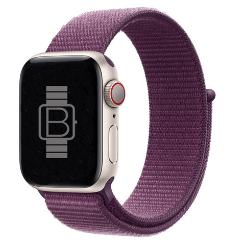 Apple Plum Solo Loop Nylon Woven Sport Loop Band For Apple