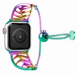Slim Botanical Stainless Steel Band (For Apple Watch) Rainbow Oil Slick
