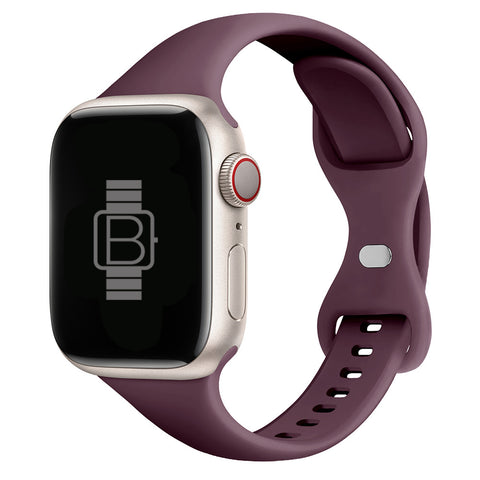 Slim Silicone Sport Band (For Apple Watch) Smokey Purple