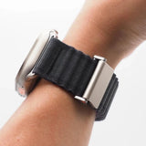 Ocean Style Nylon Band (High Quality For Apple Watch) Dark Grey
