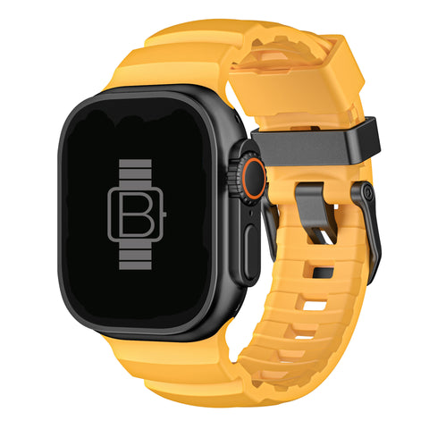 Rugged Silicone Band (For Apple Watch Ultra) Yellow