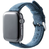 Alcantara Metal Buckle Band (For Apple Watch) Sea Blue